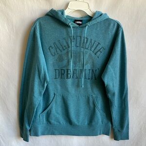 HSS teal/aqua California Dreaming hoodie, size S